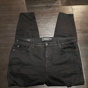 Torrid Sky High Skinny Ripped Black Jeans